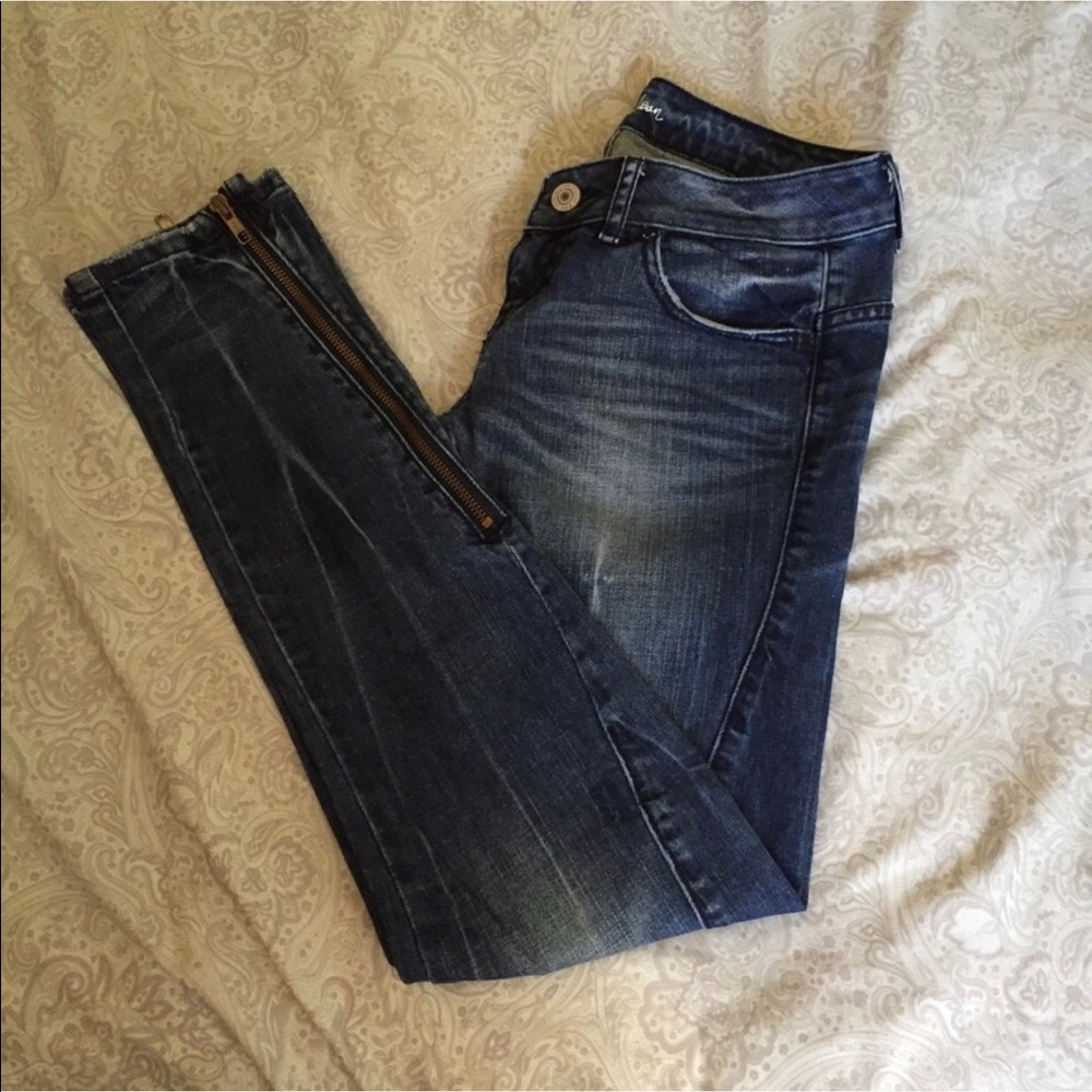 Victoria Secret London Skinny Jeans W/ Ankle Zip